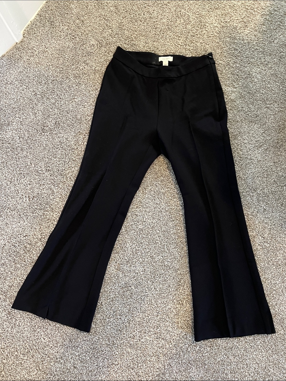 Tailored Black Bootcut Dress Pants